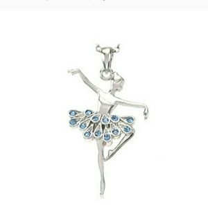 Blue dancing ballerina chain